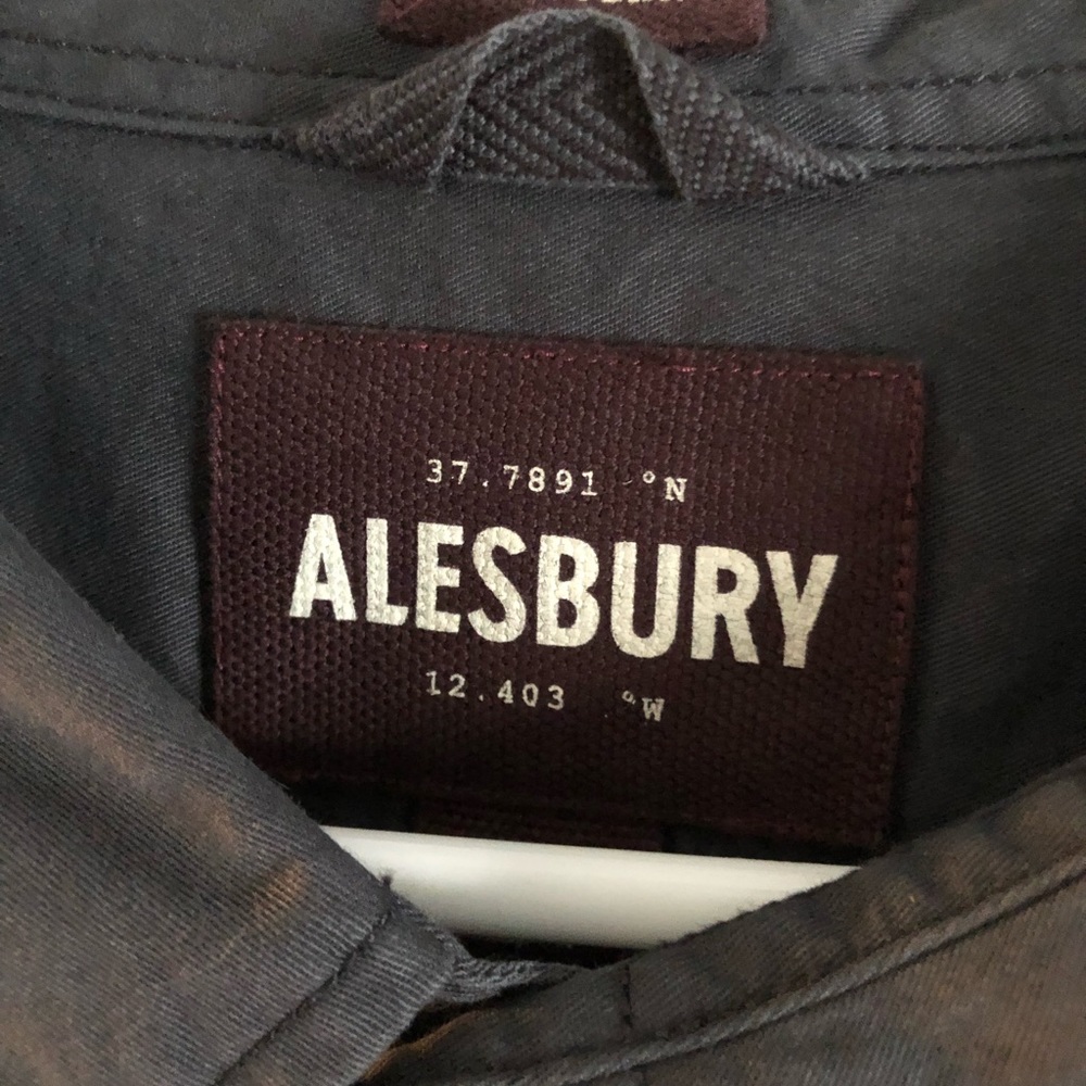 Alesbury soft grey casual mens button down. 3xl size